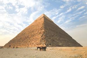 В Египте дезинфицируют пирамиды