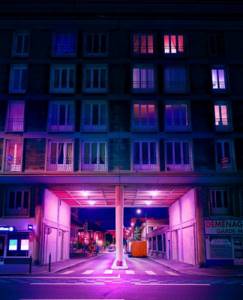 Повседневные ночные сцены в крупных мегаполисах от Axel Corjon