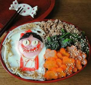 Красивые блюда с сюжетами из яиц от многодетной мамы из Японии