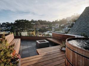 Дом с террасой на крыше в Сан-Франциско