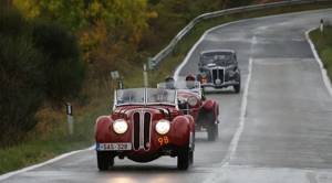 Ралли старинных автомобилей в Италии “Mille Miglia”