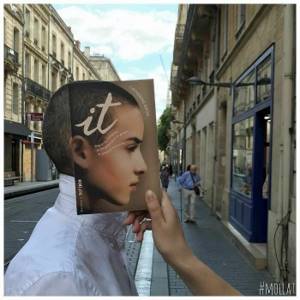 Люди подставляют лица к обложкам книг: челлендж #Bookface