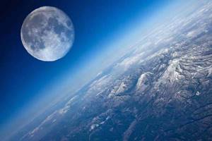 
        Если бы Луна находилась вдвое ближе к Земле, чем сейчас            