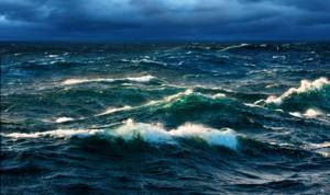 Почему на морях и океанах есть волны, а в реках и озёрах нет?