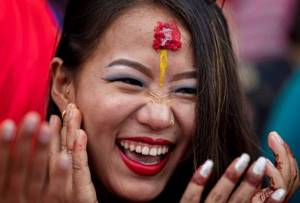 Фестиваль замужних женщин Teej в Непале