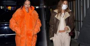 Рианна и Хейли Бибер этой зимой носят дубленки — самую стильную верхнюю одежду сезона