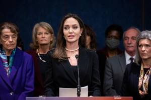 Анджелина Джоли выбрала идеальный черный костюм для важного мероприятия