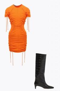 Платье мини и сапоги на тонком каблуке — соблазнительная комбинация на весну от Кендалл Дженнер